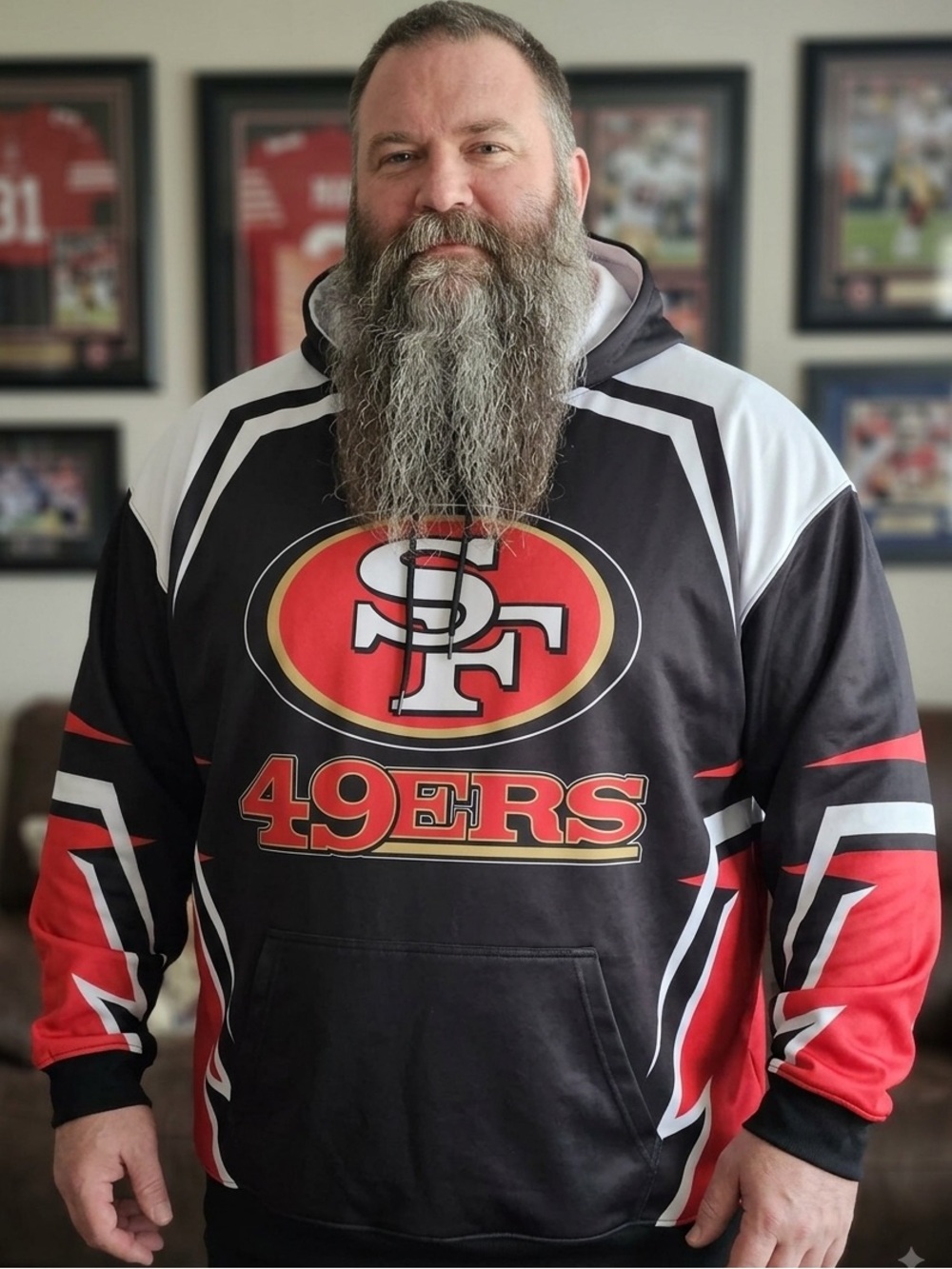 SAN FRANCISCO 49ERS Pullover Hoodie - “DO DAMAGE” “GO NINERS”
